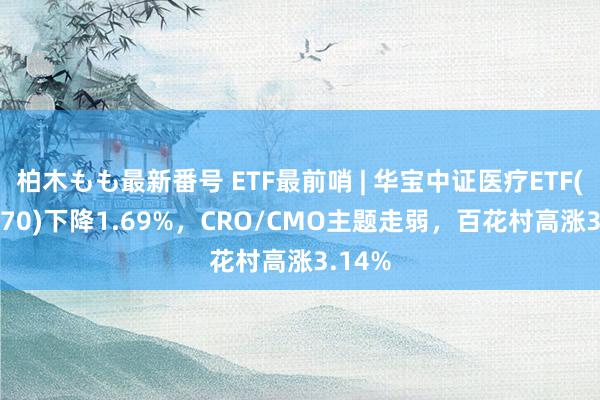 柏木もも最新番号 ETF最前哨 | 华宝中证医疗ETF(512170)下降1.69%，CRO/CMO主题走弱，百花村高涨3.14%