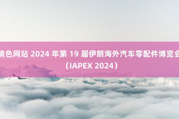 情色网站 2024 年第 19 届伊朗海外汽车零配件博览会（IAPEX 2024）