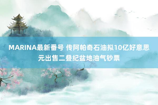 MARINA最新番号 传阿帕奇石油拟10亿好意思元出售二叠纪盆地油气钞票